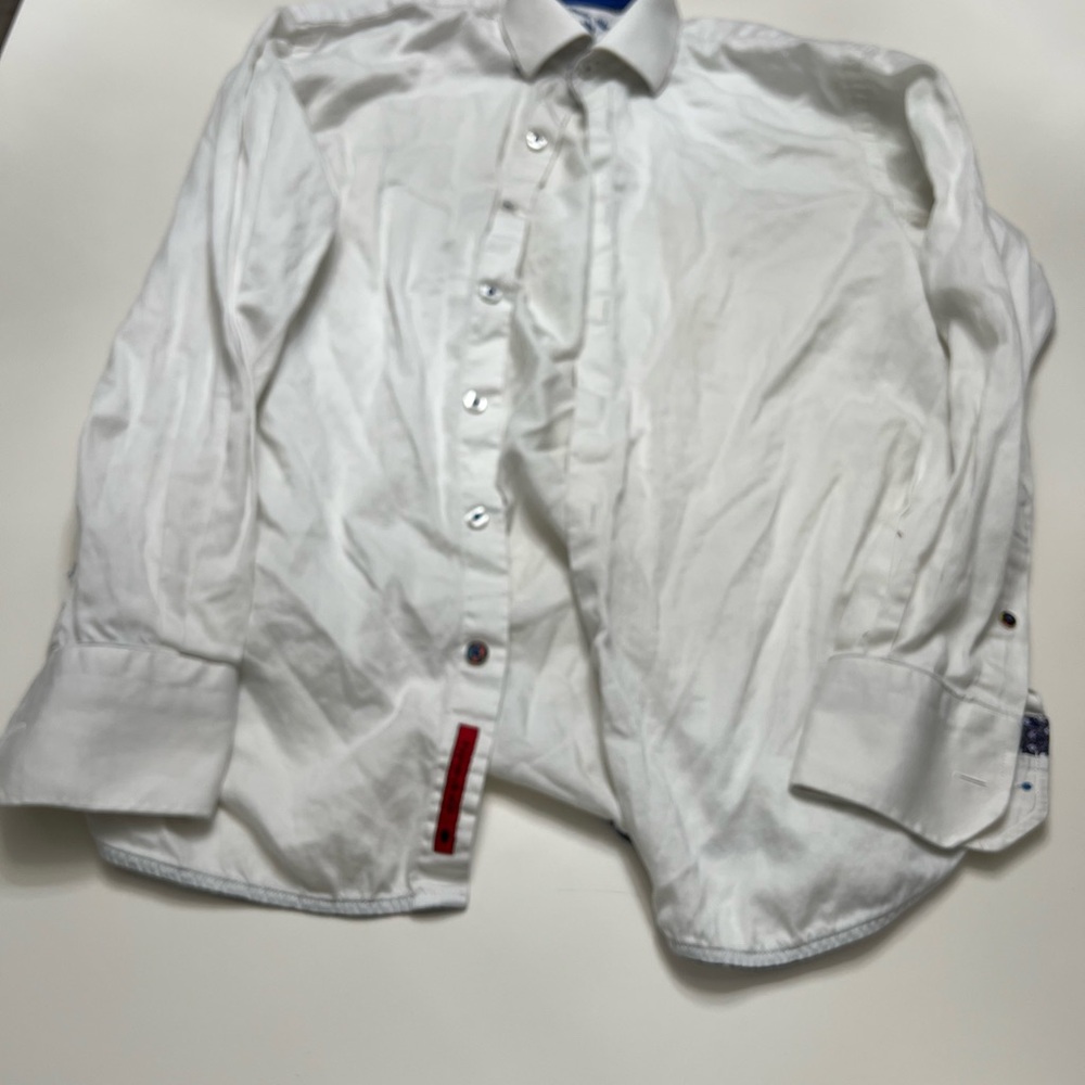 Elegant White Men's Dress Shirt